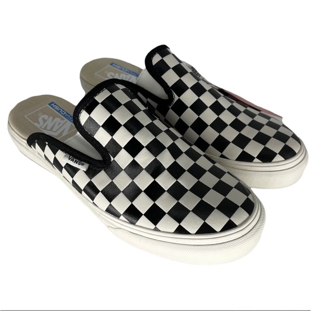 VANS OLD SKOOL BLACK WHITE CHECKERED SLIP ON SNEAKER 8